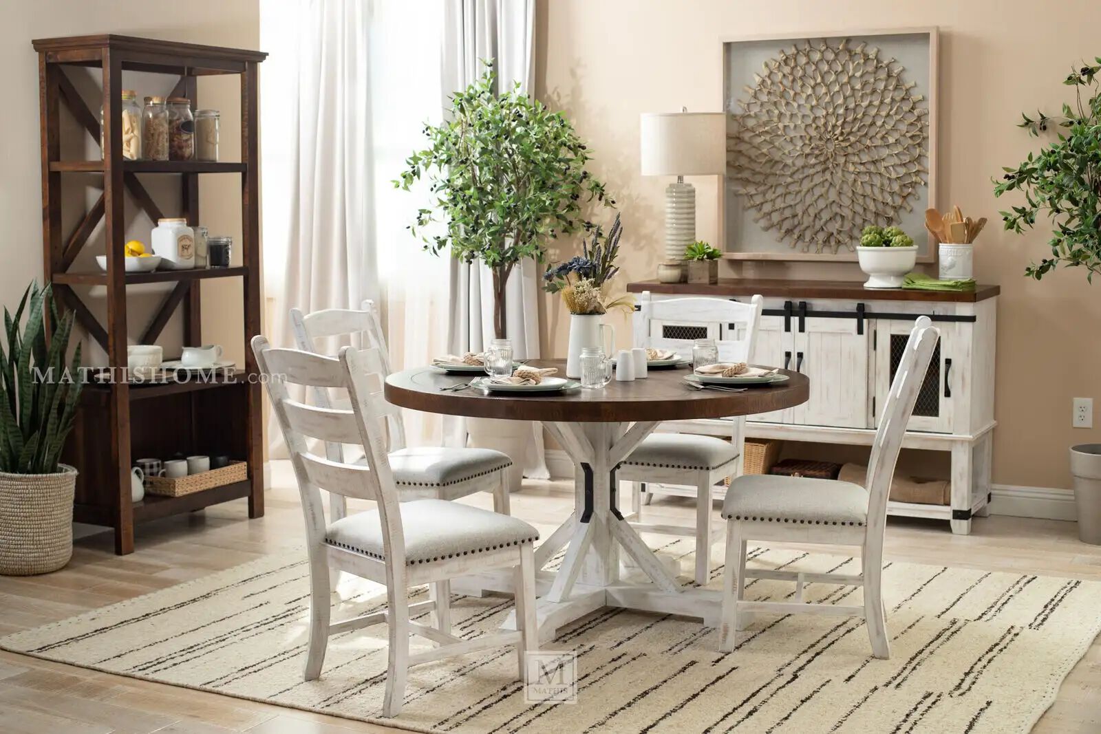 Ashley Valebeck 5pc Set In Farmhouse Dining